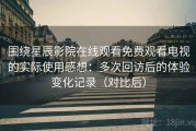 围绕星辰影院在线观看免费观看电视的实际使用感想：多次回访后的体验变化记录（对比后）