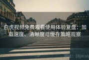 白虎视频免费观看使用体验复盘：加载速度、清晰度与缓存策略观察