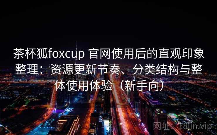 茶杯狐foxcup 官网使用后的直观印象整理：资源更新节奏、分类结构与整体使用体验（新手向）