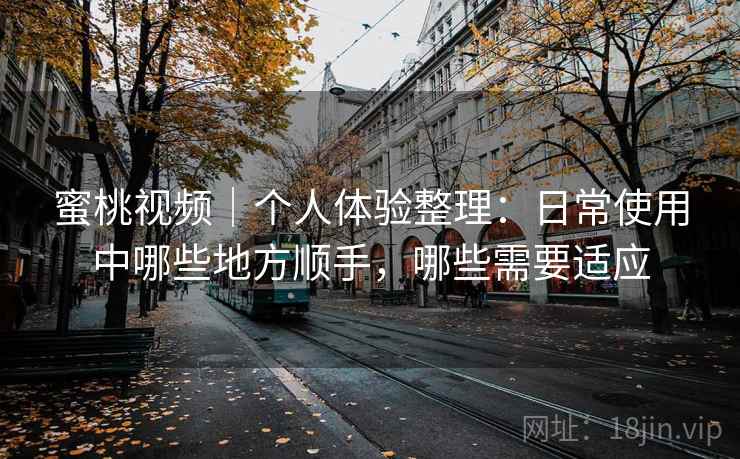 蜜桃视频｜个人体验整理：日常使用中哪些地方顺手，哪些需要适应