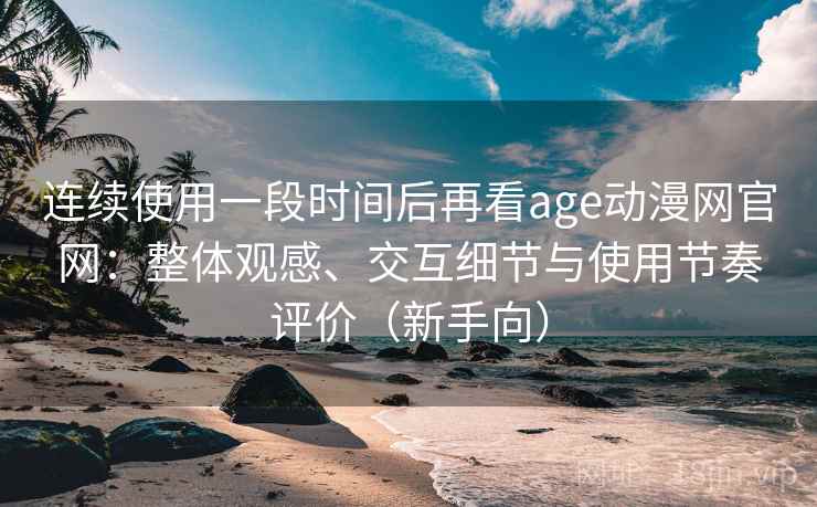 连续使用一段时间后再看age动漫网官网：整体观感、交互细节与使用节奏评价（新手向）